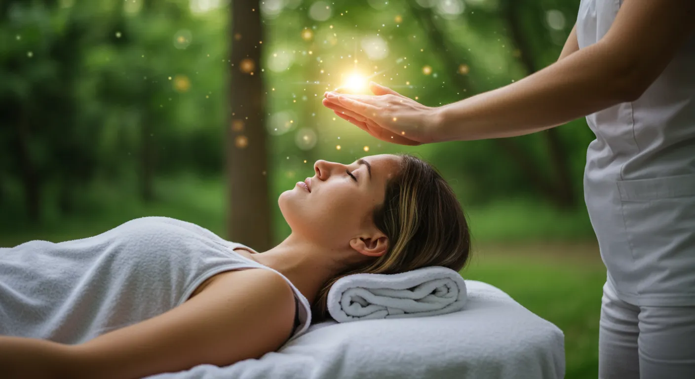 Sessão de Reiki com terapeuta na zona norte de São Paulo promovendo cura energética e relaxamento